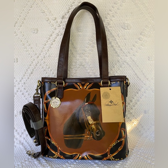 Patricia Nash Bags Patricia Nash Equestrian Painting Lundy Tote Nwt